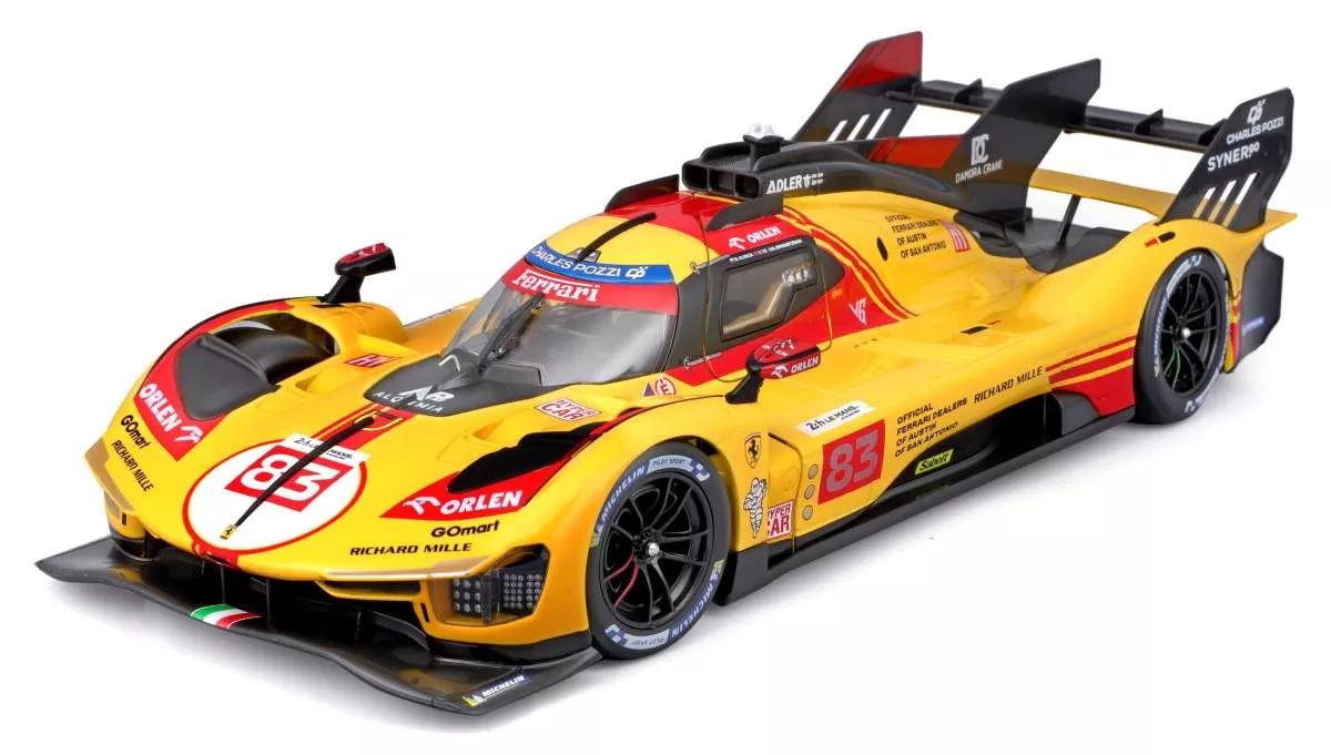 Burago 1816304-83  1:18 Ferrari 499P 24 h. le Mans 2024