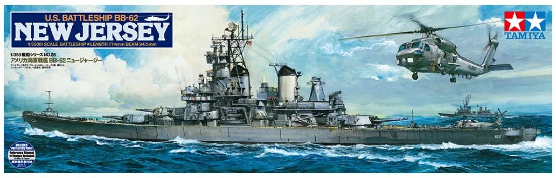 Tamiya 78028 1:350 U.S. BB-62 New Jersey, L 774 mm