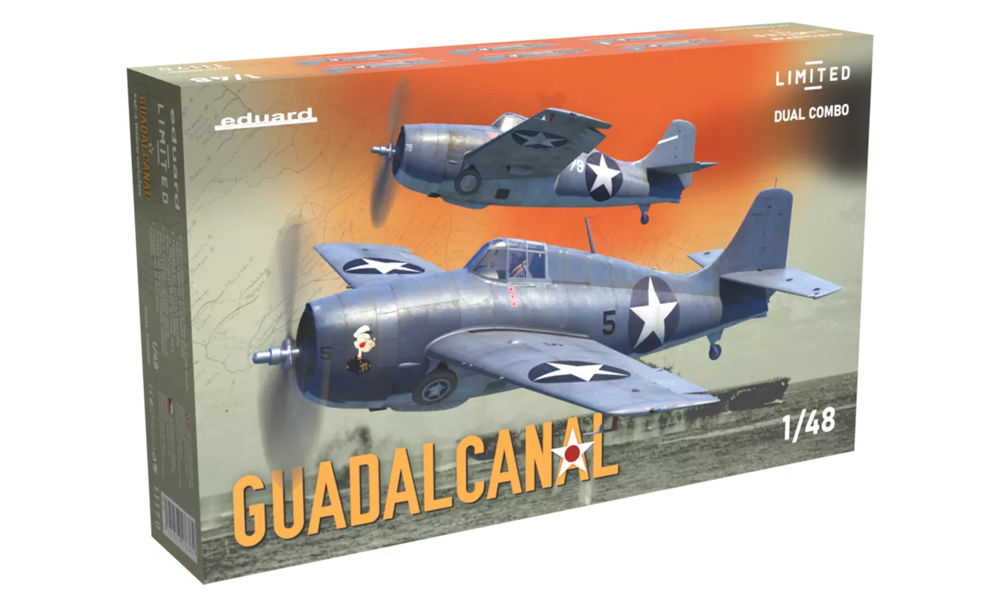 Eduard 11170 1/48 Guadalcanal F4F-4 Wildcat early/late Limited dual combo