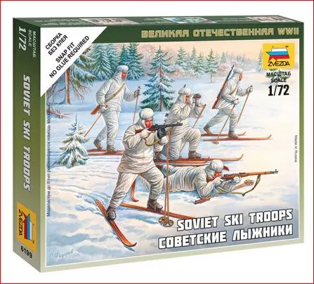 Zvezda 6199 1:72 soviet ski troops