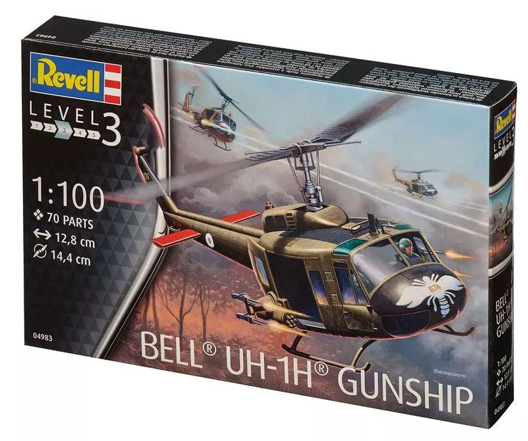 Revell 4983 1:100 Bell UH-1H Gunship