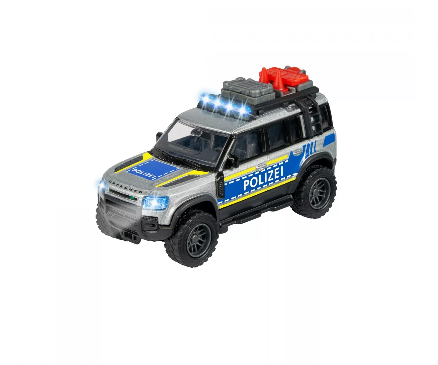 Majorette 213712000 Land Rover Police avec son et lumières