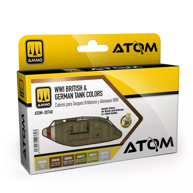 Ammo MIG ATOM WWI British & German Color set