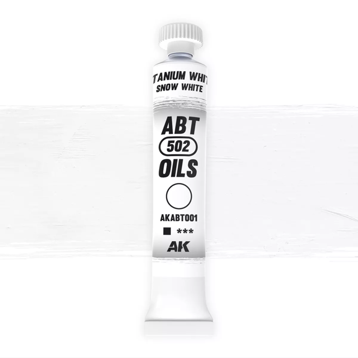 AK Interactive ABT502 Titanium White Oil 20ml