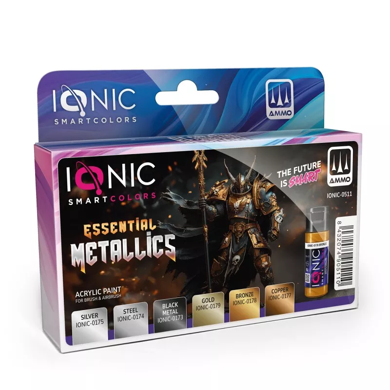 Ammo MIG IONIC Essential Metallics Set