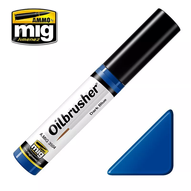 Ammo MIG Oilbrusher Dark Blue 10mL