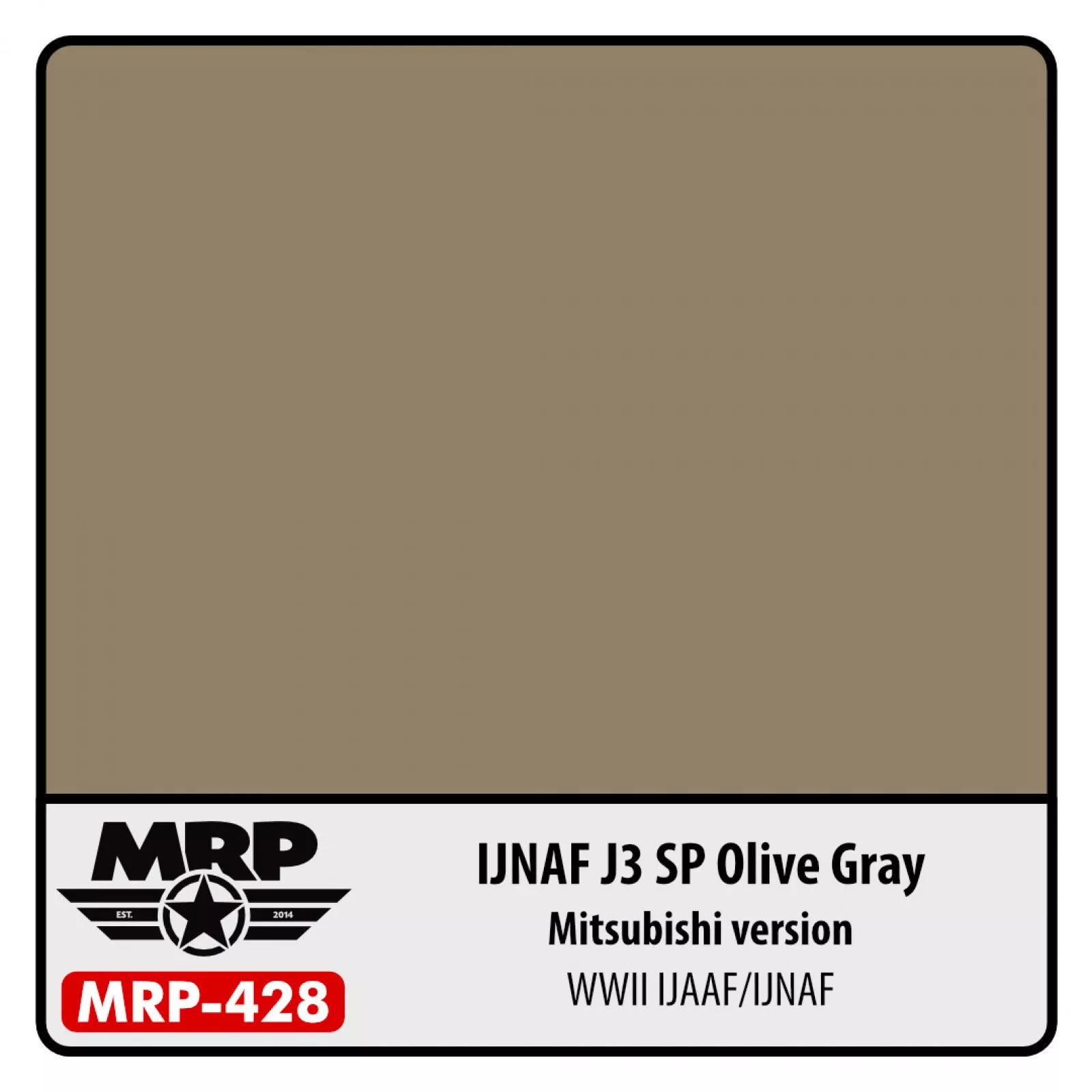 MRP IJNAF J3 SP Olive Gray Mitsubishi version  WWII IJAAF/IJNAF 30ml