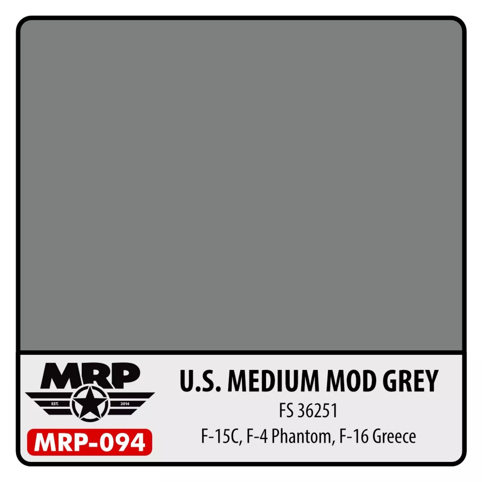 MRP US Medium Mod Grey FS36251 F15C, F4 Phantom, F16 Greece 30ml