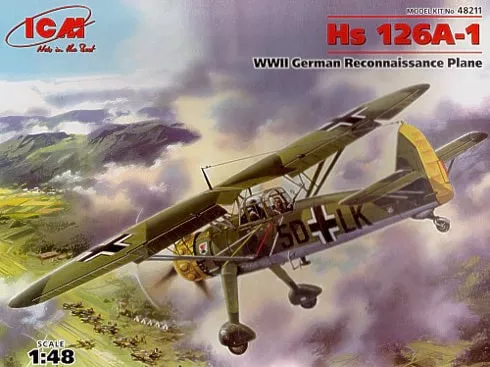 ICM IC48211 HO Hs 126A-1 WWII German Reconnaissance Plane
