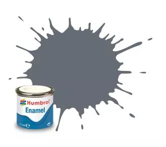 Humbrol 123 émail gris mer fonçé satiné 14 ml
