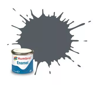 Humbrol 125 émail gris fonçé US satiné 14 ml