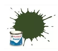 Humbrol 242 émail vert fonçé RLM71 mat 14 mL