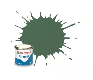 Humbrol 76 émail vert uniforme mat 14  mL