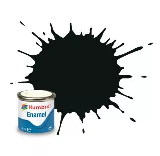Humbrol 91 émail vert noir mat 14 ml