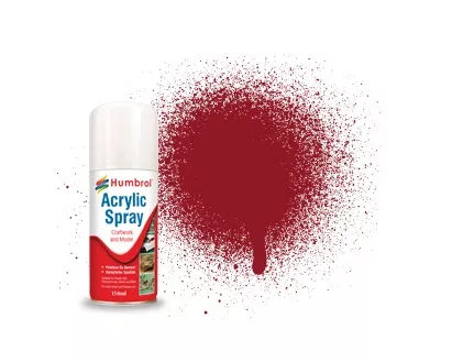 Humbrol AD6020 spray acrylique rouge italien racing brillant 150mL