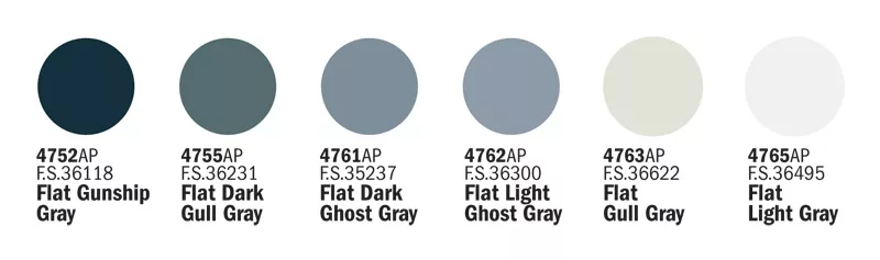 Italeri 431 set de 6 couleurs USAF-US Navy