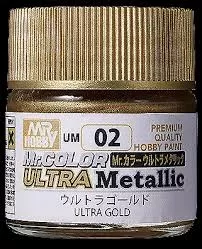 Mr Hobby UM02 ultra metallic gold 10 mL