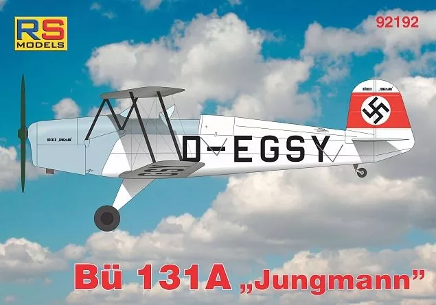 RS models 92238 1:72 Bücker 131B Jungmann avec décalques suisses