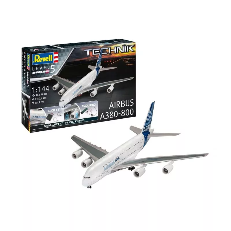 Revell 0453 1:144 Airbus A380-800 avec kit son et lumières