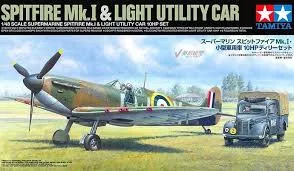 Tamiya 25211 1:48 Spitfire Mk.1 + Light utility car