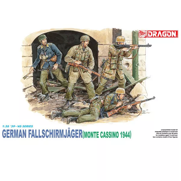 Dragon 6005 1:35 parachutiste allemands, Monte Casino 1944