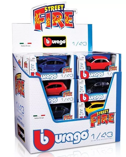 Burago 1830010 1:43 voiture street fire modèles assortis