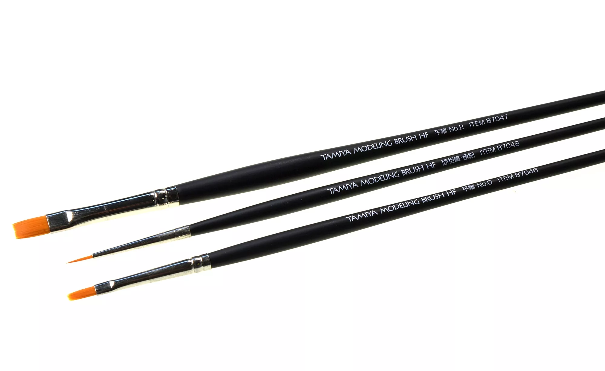 Tamiya 87067 set de 3 pinceaux fins