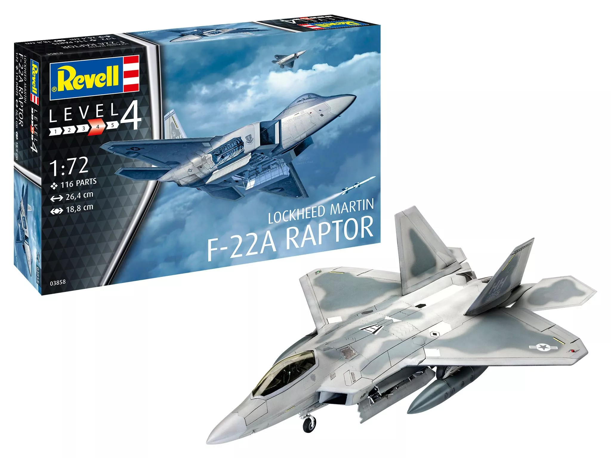 Revell 03858 1:72 F-22 Raptor