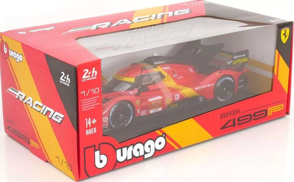 Burago 1816301-50  1:18 Ferrari 499P Le Mans 2023