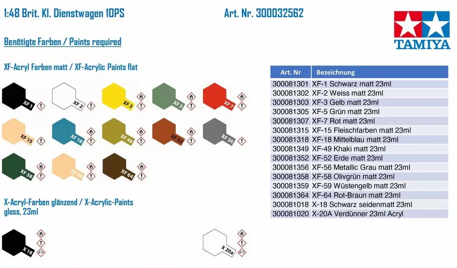 Tamiya 32562 1:48 british light utility car 10HP