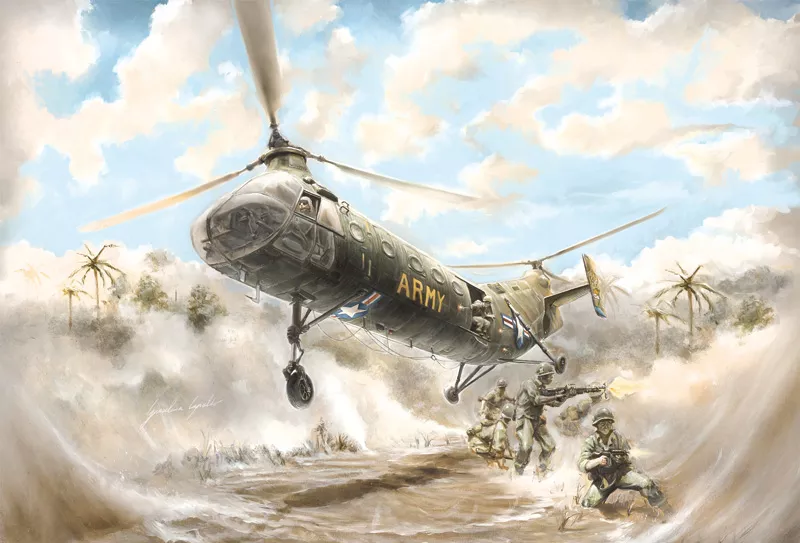 Italeri 2733 1:48 H-21C Shawnee flying banana