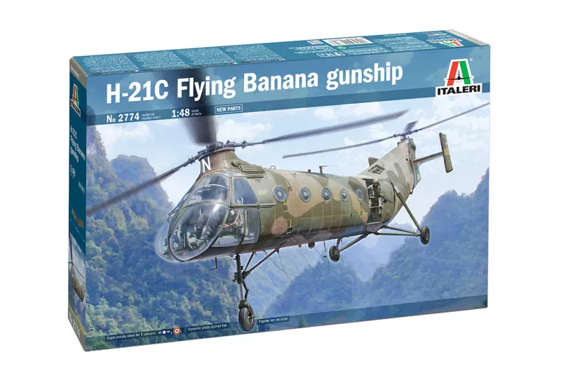 Italeri 2774 1:48 H-21C flying Banana gunship