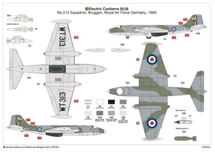 Airfix A10101A 1:48  English Electric Camberra B(i).6 B.20