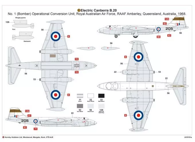 Airfix A10101A 1:48  English Electric Camberra B(i).6 B.20