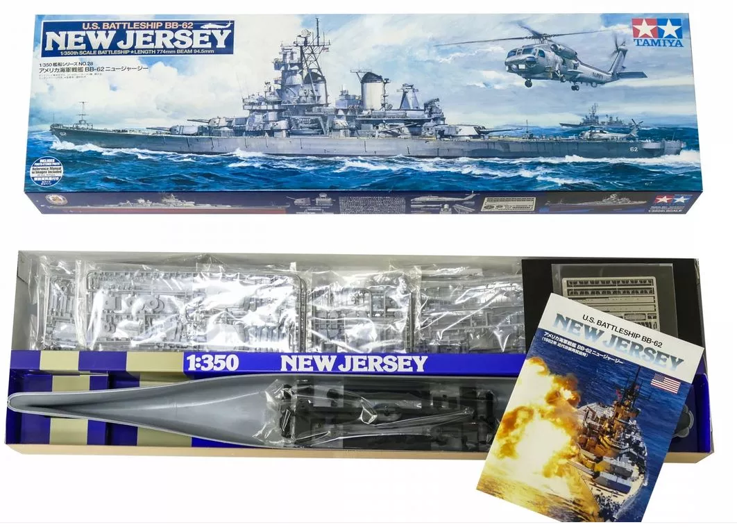 Tamiya 78028 1:350 U.S. BB-62 New Jersey, L 774 mm