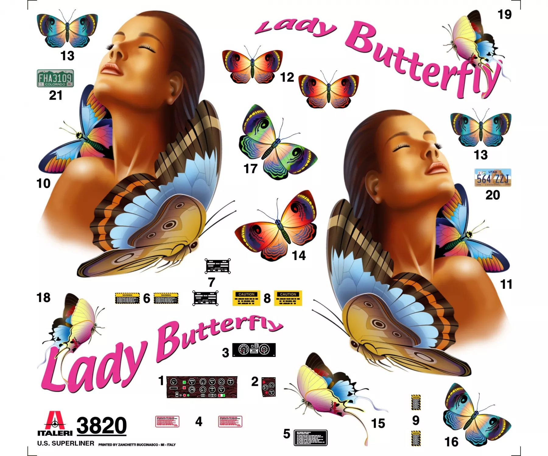 Italeri 3820 1:24 US Superliner power truck