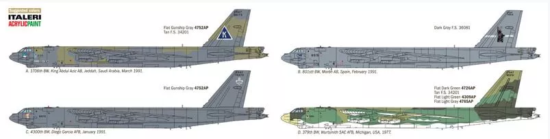 Italeri 1378 1:72 B52 G stratofortress