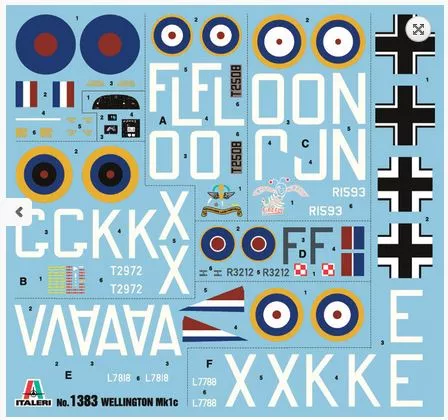 Italeri 1383 1:72 Wellington Mk Ic