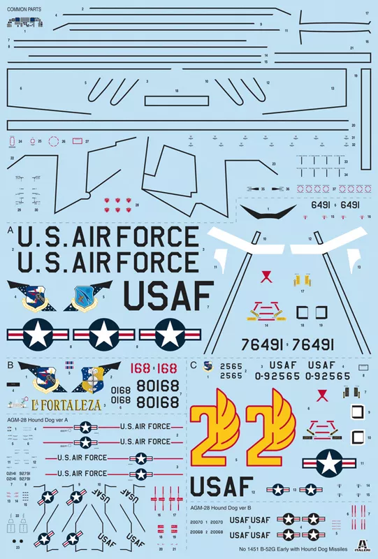 Italeri 1451 1:72 B52G Stratofortress