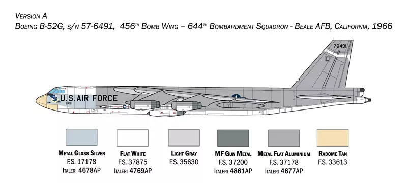 Italeri 1451 1:72 B52G Stratofortress