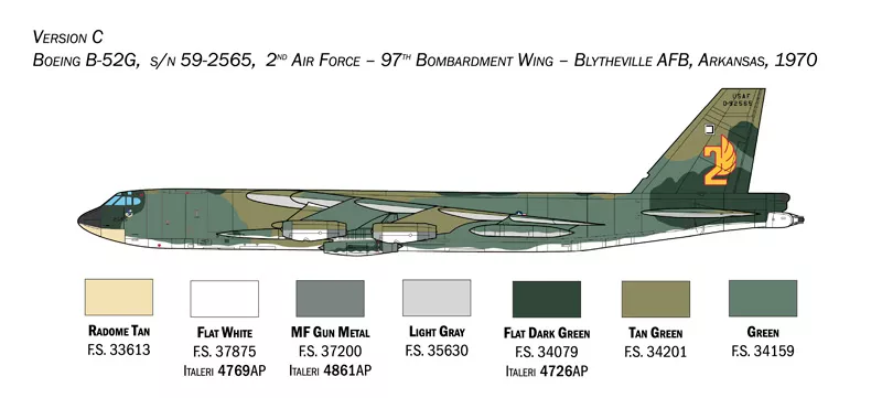 Italeri 1451 1:72 B52G Stratofortress
