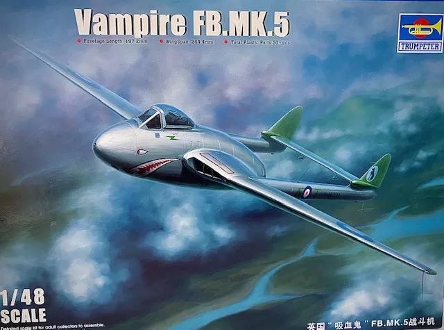 Trumpeterr 2874 1:48 De Havilland Vampire FB.MK.5
