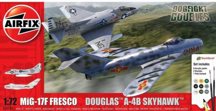 Airfix 50185 1:72 MIG-17 Fresco et A-4B Skyhawk