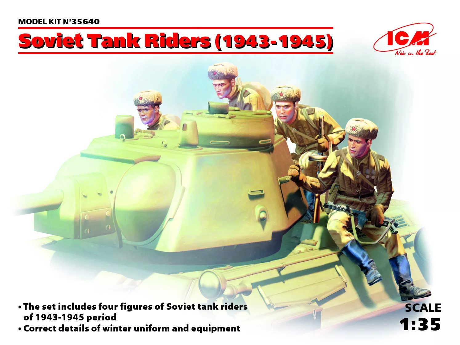 ICM 35640 1:35 Soviet tank riders 1943-1945