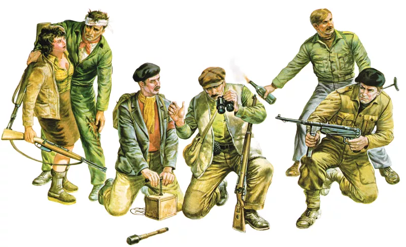 Italeri 6556 1:35 partisans, 5 figurines