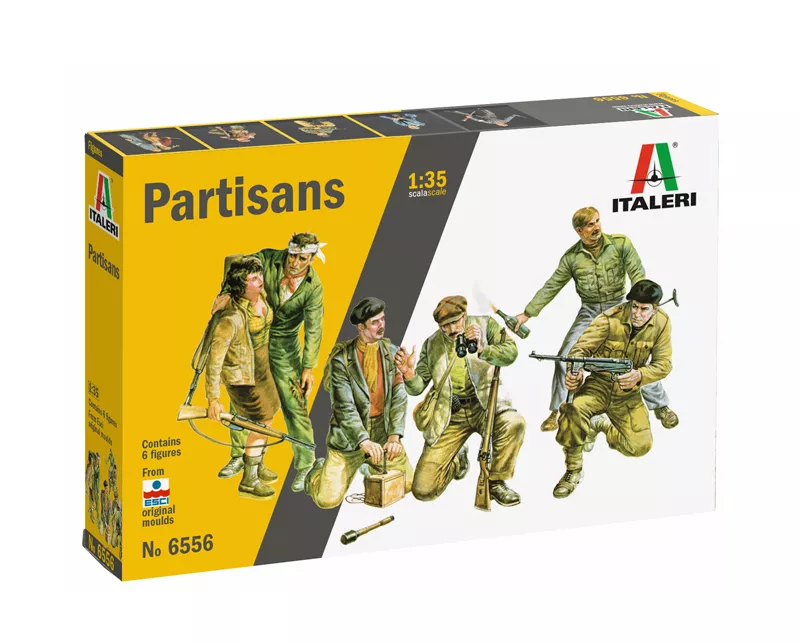 Italeri 6556 1:35 partisans, 5 figurines