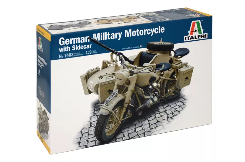 Italeri 7403 1:9 sidecar allemand