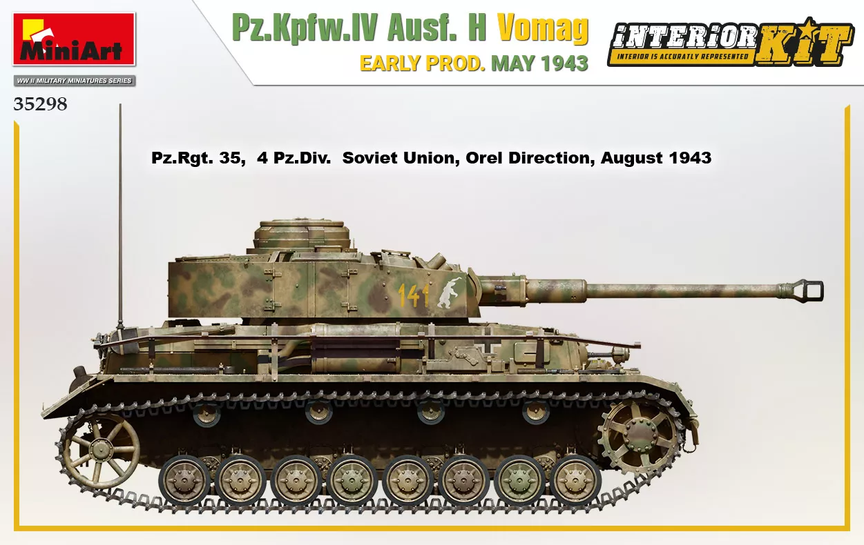 MiniArt 35298 1:35 Pz.Kpfw.IV Ausf. H Vomag early prod. may 1943