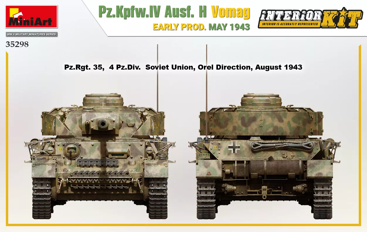 MiniArt 35298 1:35 Pz.Kpfw.IV Ausf. H Vomag early prod. may 1943