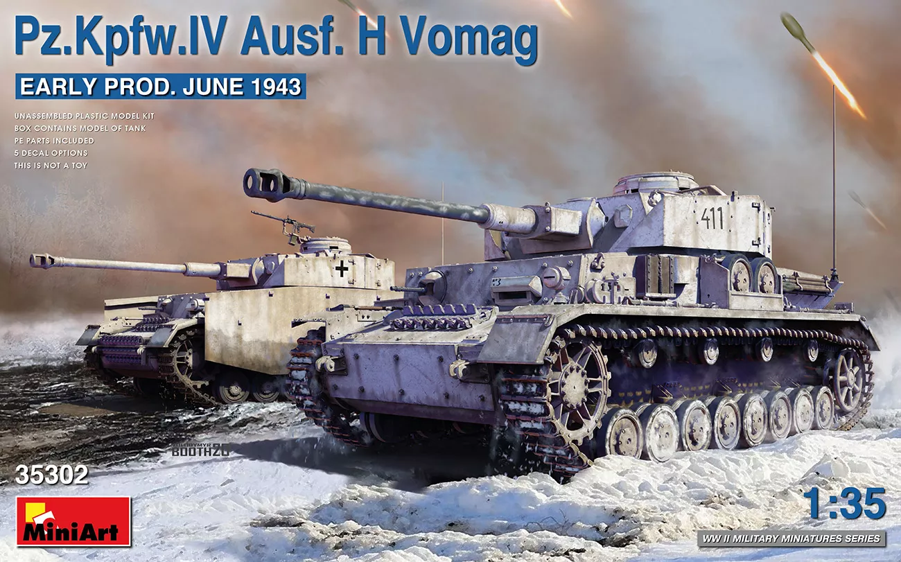 MiniArt 35302 1:35 Pz.Kpfz.IV Ausf. h Vomag early prod juin 1943